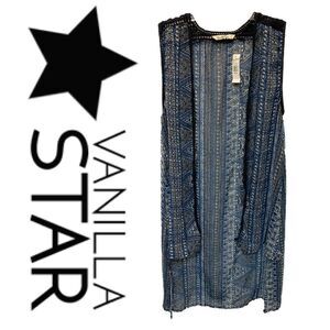 COPY - NWT Vanilla star navy printed sleeveless c…